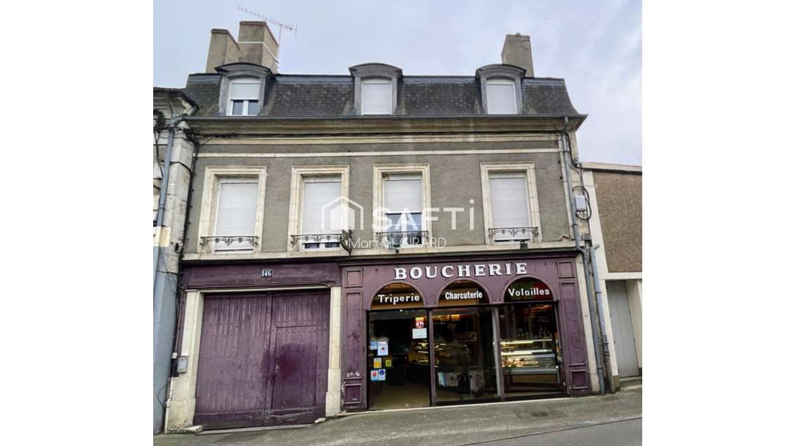 Vente immeuble avec commerce et 3 apparts à Mehun