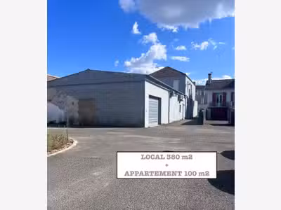 Vente local commercial 380m² centre Villeneuve Lot