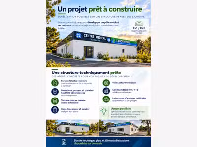 Droits de surélévation R+1/R+2 sur pôle de santé