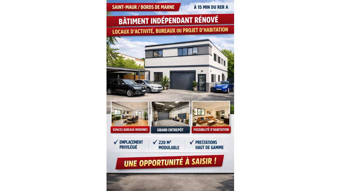 Local d'activité Saint Maur Des Fosses 12 pièces 2