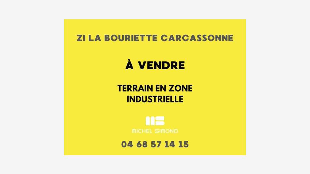 Vente murs bâtiments 500m² 200m² ZI Carcassonne