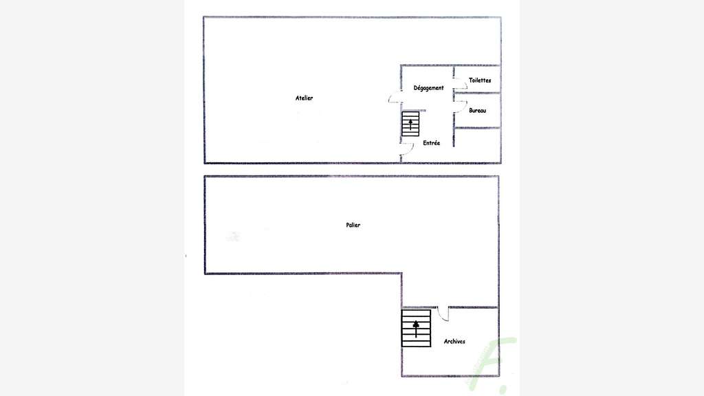 Vente bâtiment de 257m² sur 2 étages zae à Albens