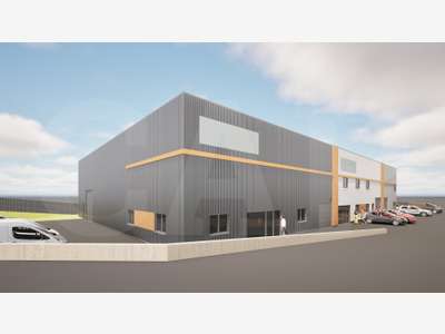 A vendre local neuf 623m² ZA de Kerpont à Caudan