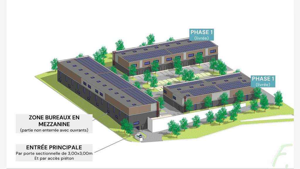 AV bâtiment d'activités neuf de 1 479m² à Chambéry