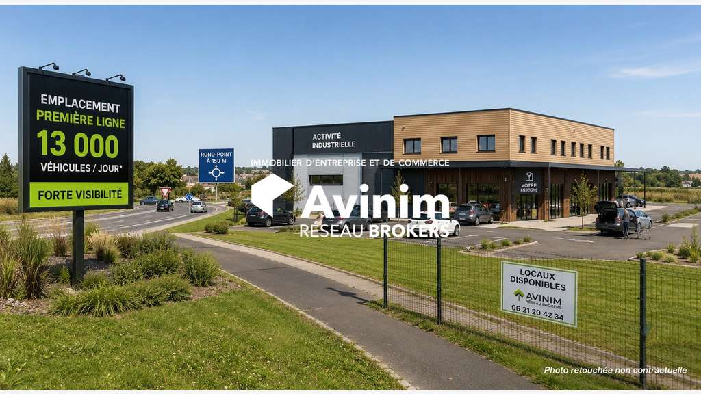 Vente site d'activités premium de 2000m² à Dissay