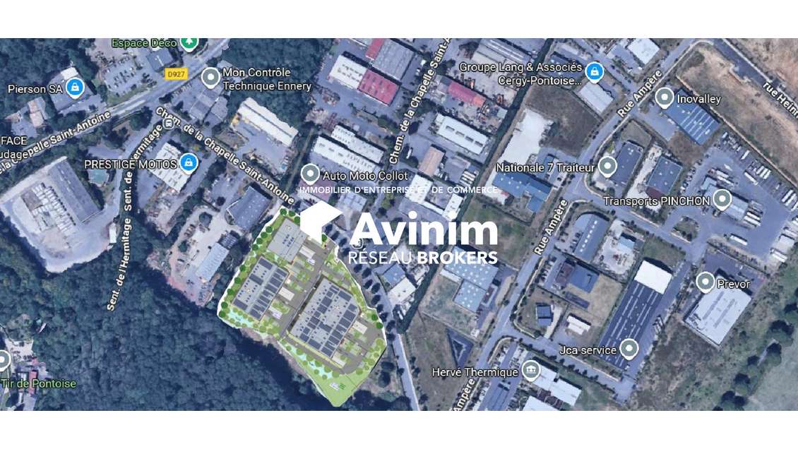 ENNERY VENTE LOCAUX D'ACTIVITES NEUFS 985 M²