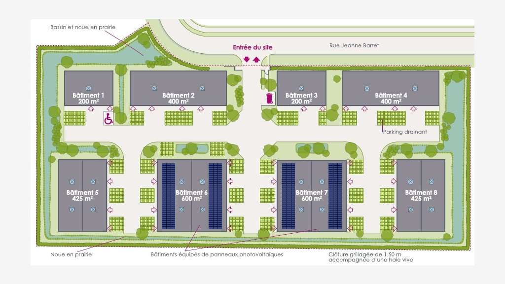 À vendre – Locaux d'activités de 150 à 600 m² dans