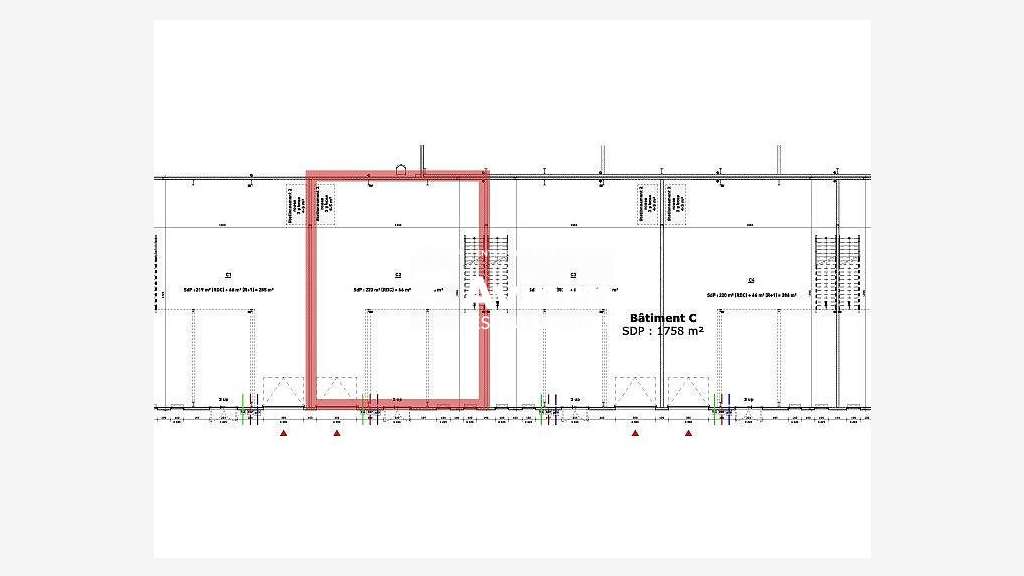 Cellule d’activités 286m² à vendre Fay-aux-Loges