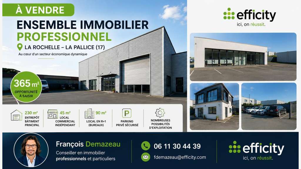 Vente local commercial à La Rochelle La Pallice