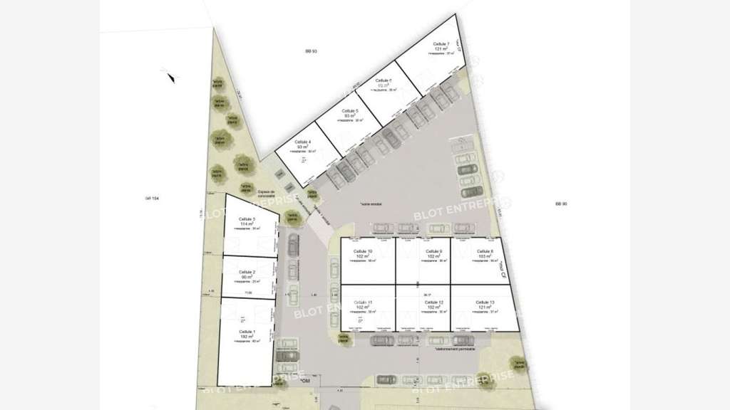 A vendre locaux d'activités 257m² Les Sorinières