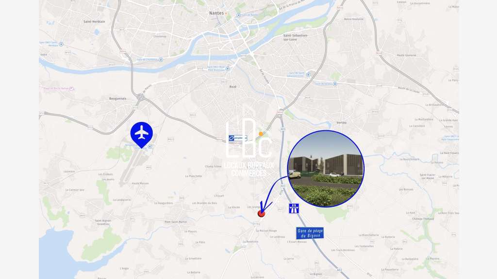 Vente local activité 158m² Les Sorinières VEFA