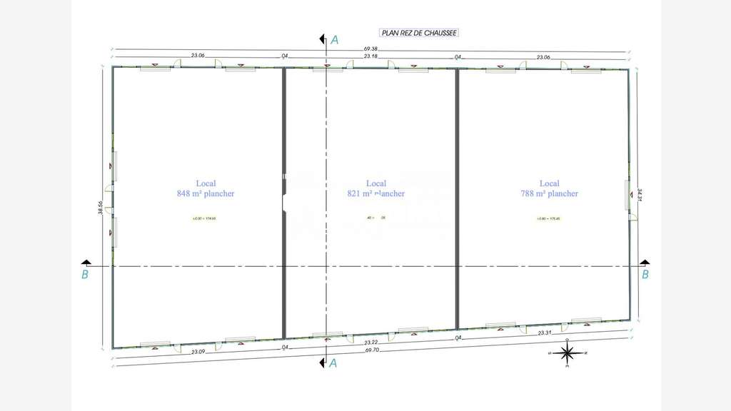A vendre local d’activité neuf 2457m² à Montauroux