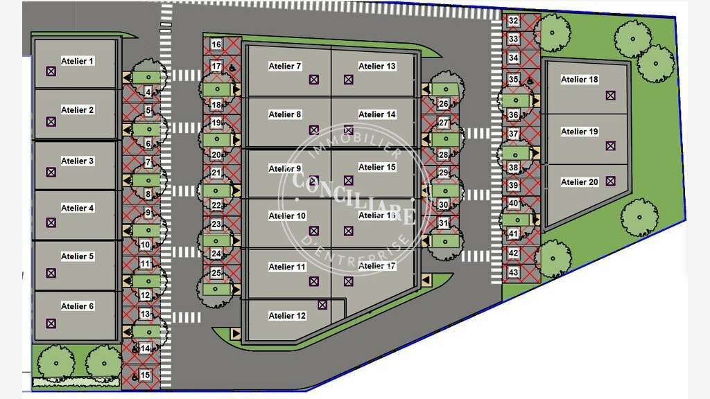 Vente local d'activités 125m² Muret Nord accès A64