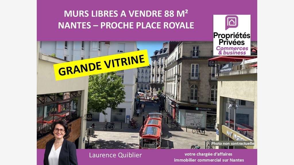 Murs commerciaux libres 88m² à vendre à Nantes