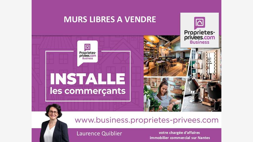 Murs commerciaux libres 88m² à vendre à Nantes