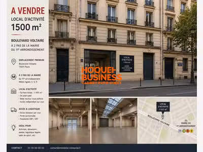 LOCAL D'ACTIVITE 1600 m² Boulevard Voltaire