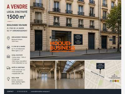 LOCAL D'ACTIVITE 1600 m² Boulevard Voltaire