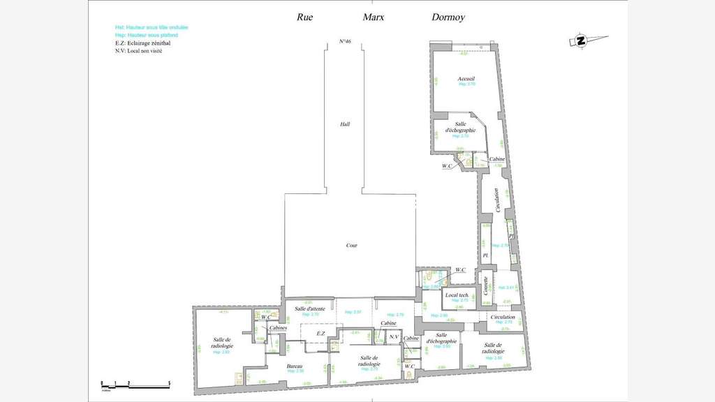 A vendre murs de commerce de 190m² à Paris 75018