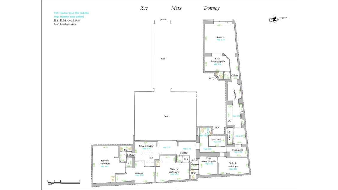 A vendre murs de commerce de 190m² à Paris 75018