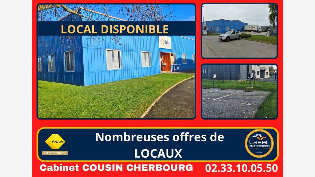 Vente local artisanal entrepôt 500m² à Tourlaville
