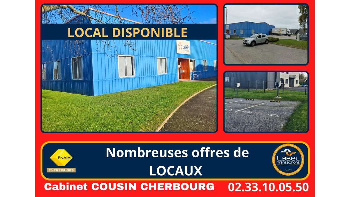 Vente local artisanal entrepôt 500m² à Tourlaville