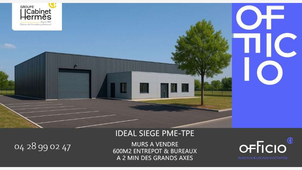 Vente bâtiment d'activité mixte 900m² à Valence