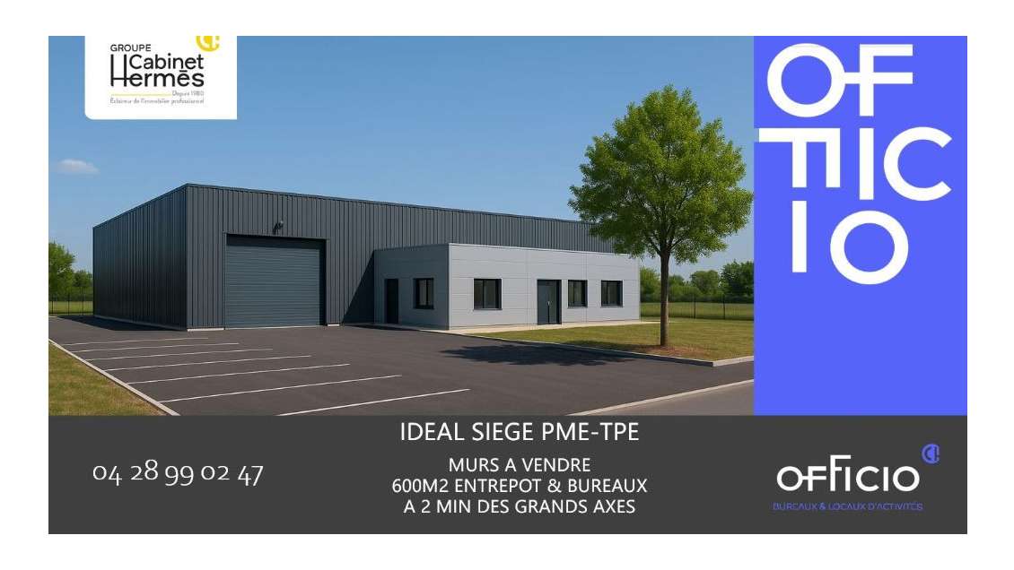 Vente bâtiment d'activité mixte 900m² à Valence