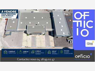 Vente local industriel bureaux de 2634m² à Valence