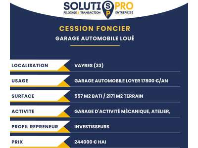 Vente Locaux d'activités - Entrepôts à Vayres