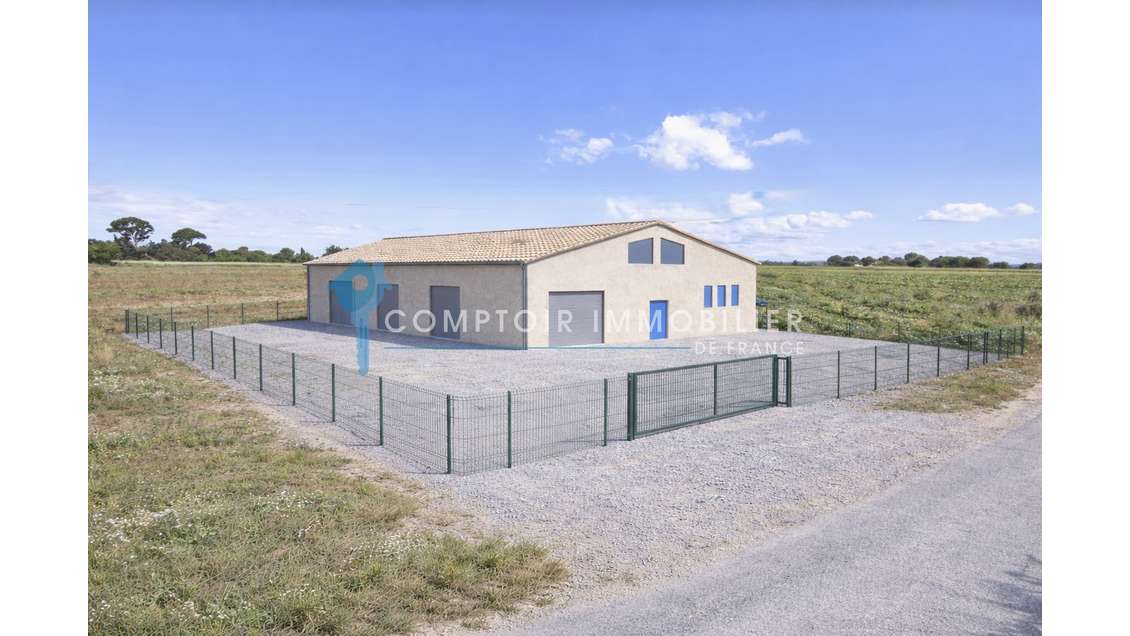 Cède Hangar de 280m² sur 3000m² de terrain Vergèze