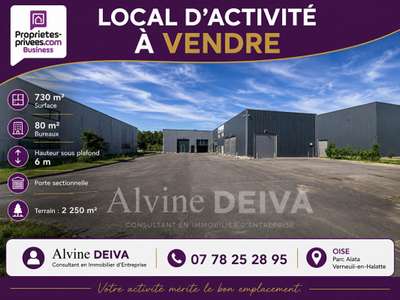 AV entrepôt 650m² + bureaux 80m² Verneuil