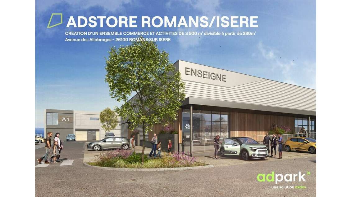 Vente local commercial 1400m² à Romans-sur-Isère