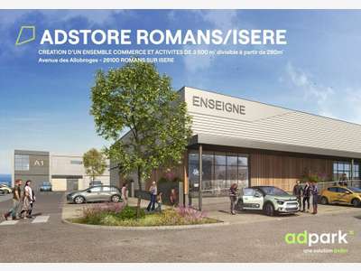 Vente local commercial 1400m² à Romans-sur-Isère