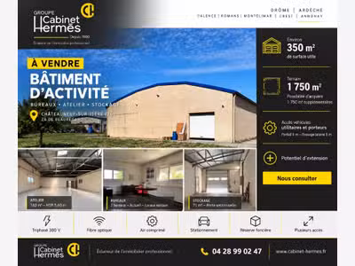 Bâtiment d'activité avec bureaux à Châteauneuf 
