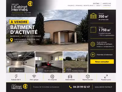 Bâtiment d'activité avec bureaux à Châteauneuf 
