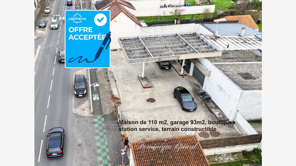 A vendre locaux  sur axe passant de Châtellerault
