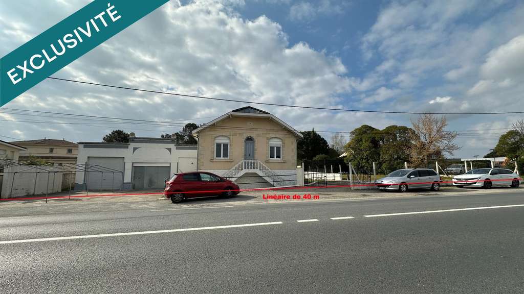 Local commercial avec maison sur 1000m² à Ambarès