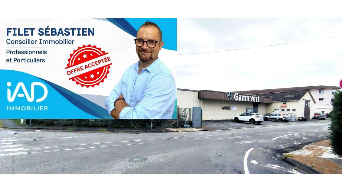 Vente bâtiment 1000m² en centre-ville d’Artix
