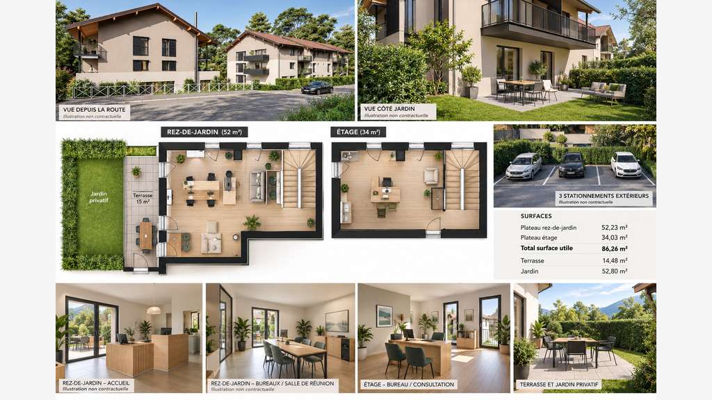 Vente local professionnel neuf 86m² à Aviernoz