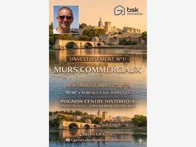 AV local commercial 30m² en hyper centre Avignon