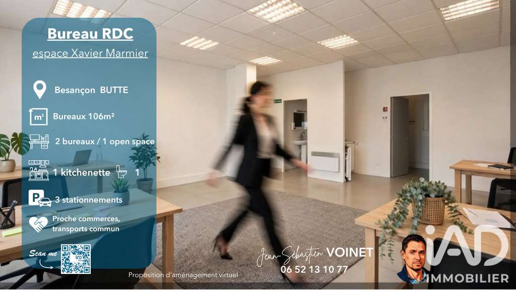 Vente local commercial pro de 106m² à Besançon