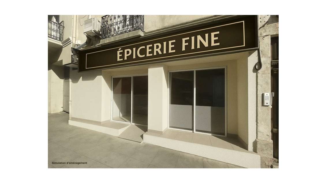 Local 50m² grande vitrine à vendre à Béziers  