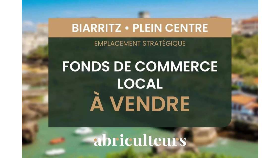 Cède bail local de 97m² en plein centre Biarritz