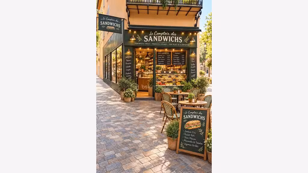 Droit au bail local d'angle 40m² à Cannes centre