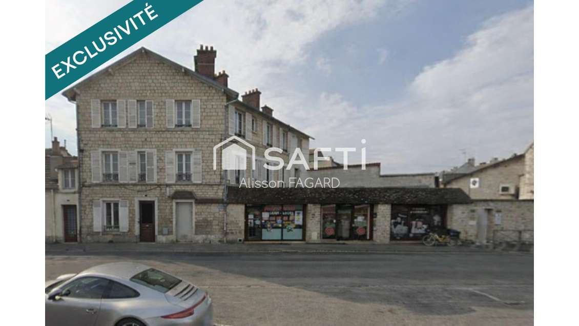 Vente local commercial 127m² centre Chantilly