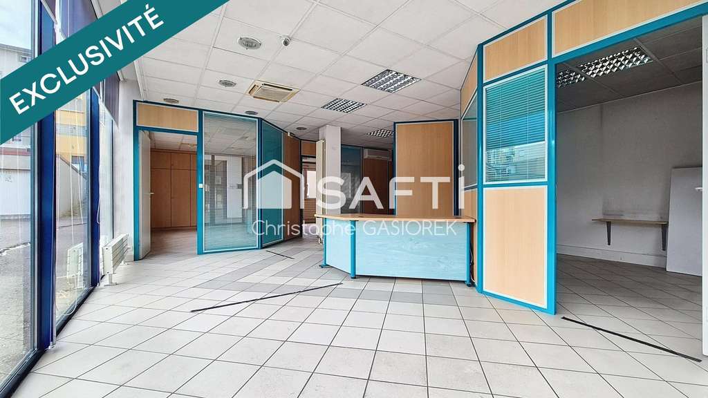 Local 96m² centre-ville parking gratuit Creutzwald