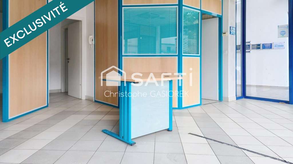 Local 96m² centre-ville parking gratuit Creutzwald