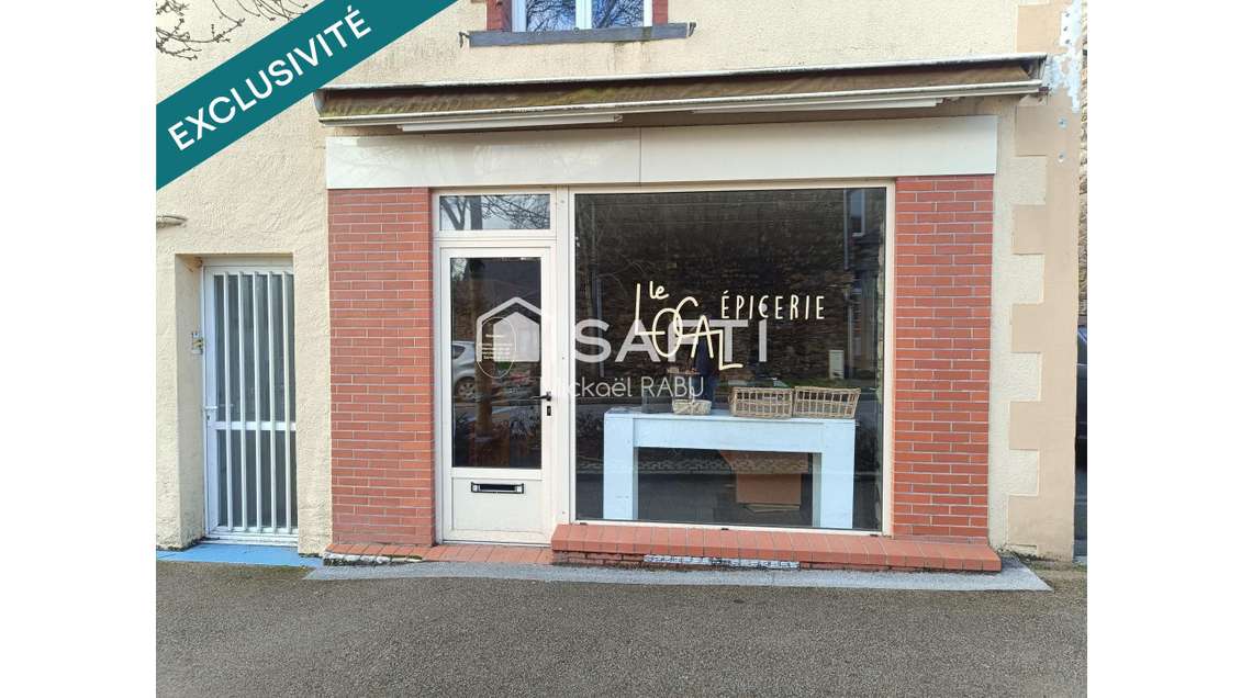 Vente local 84m² empl stratégique à Derval