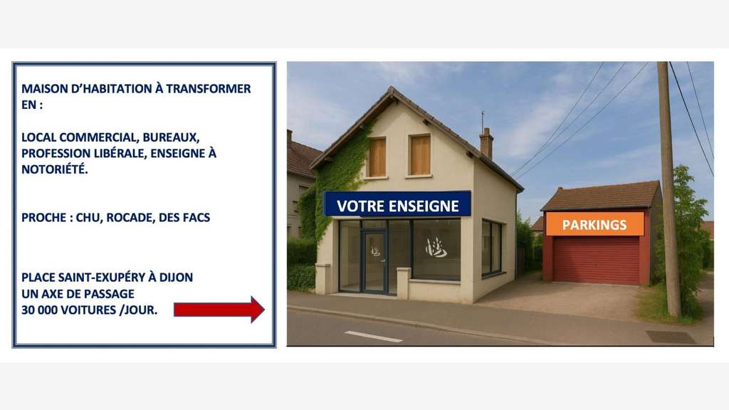 Local 120m² à vendre à Dijon Maladière Cap Nord