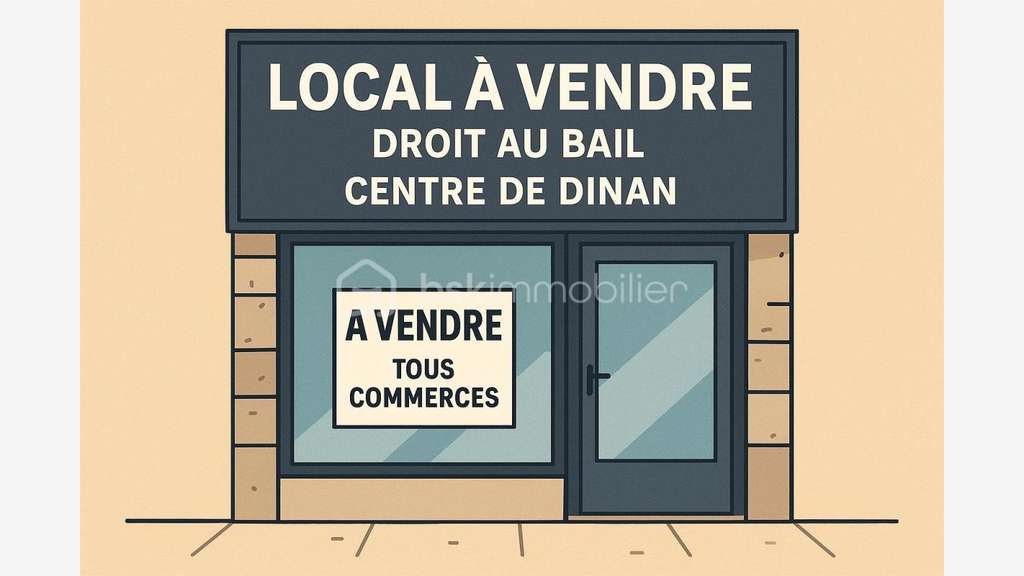 Droit au Bail local commercial de 65m² à Dinan